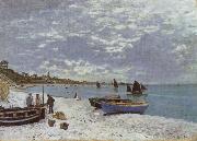 Claude Monet The Beach at Saint-Adresse USA oil painting artist